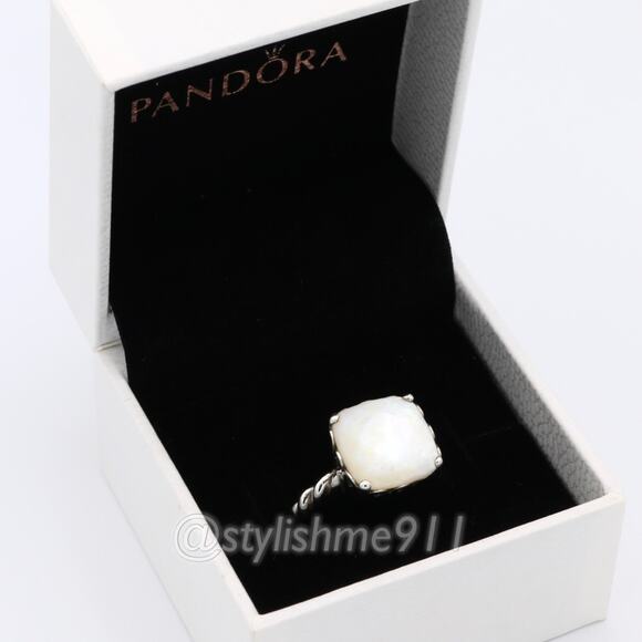 Authentic PANDORA Mother of Pearl Sincerity Ring - Picture 6 of 10